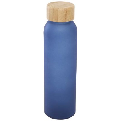 Bottiglia in vetro a calce sodata opaco con coperchio in bambù da 500 ml Lume   - cod. P100830